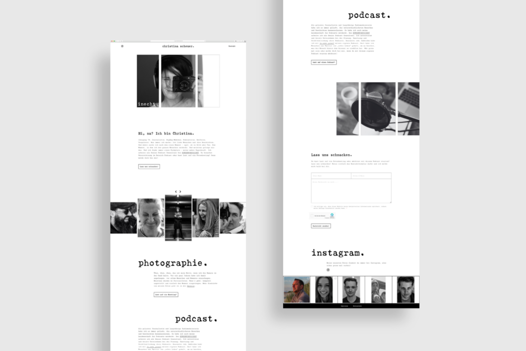 Website von Christina Scheuer