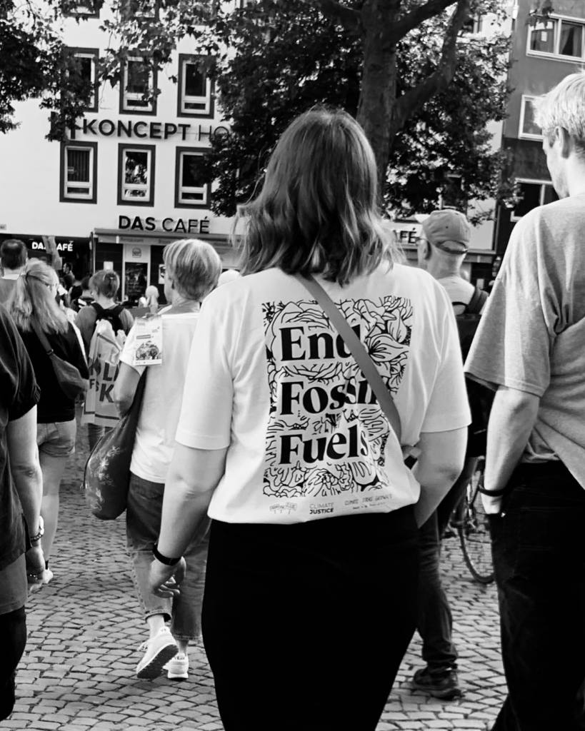 Foto von Hannah Bethke beim Klimastreik