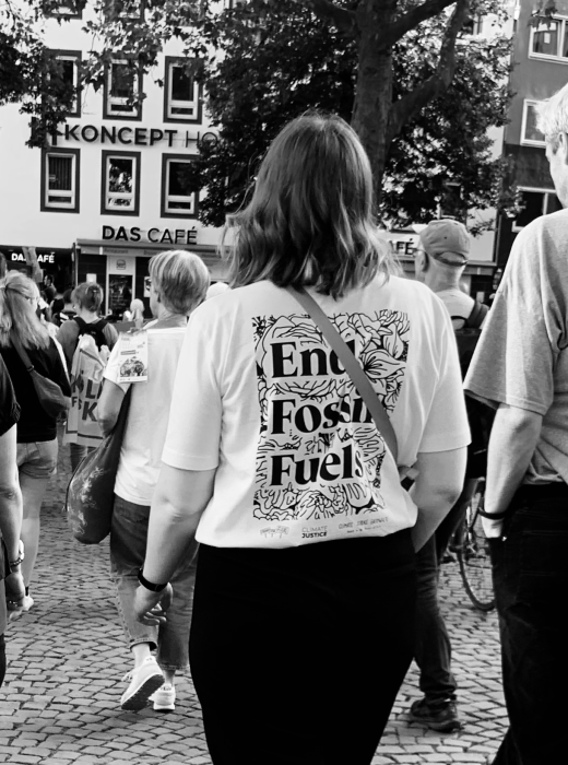 Foto von Hannah Bethke beim Klimastreik